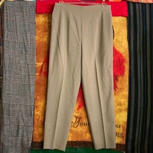 TALBOTS-women’s gray ‘STRETCH’ pleated zip-hip dress pants